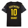 Camisola Borussia Dortmund Brandt 10 Homen Equipamento 2ª 24/25